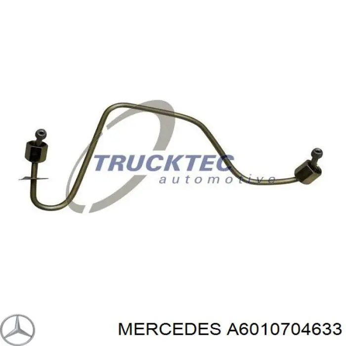A6010704633 Mercedes tubería alta presión, sistema inyección para cilindro 2
