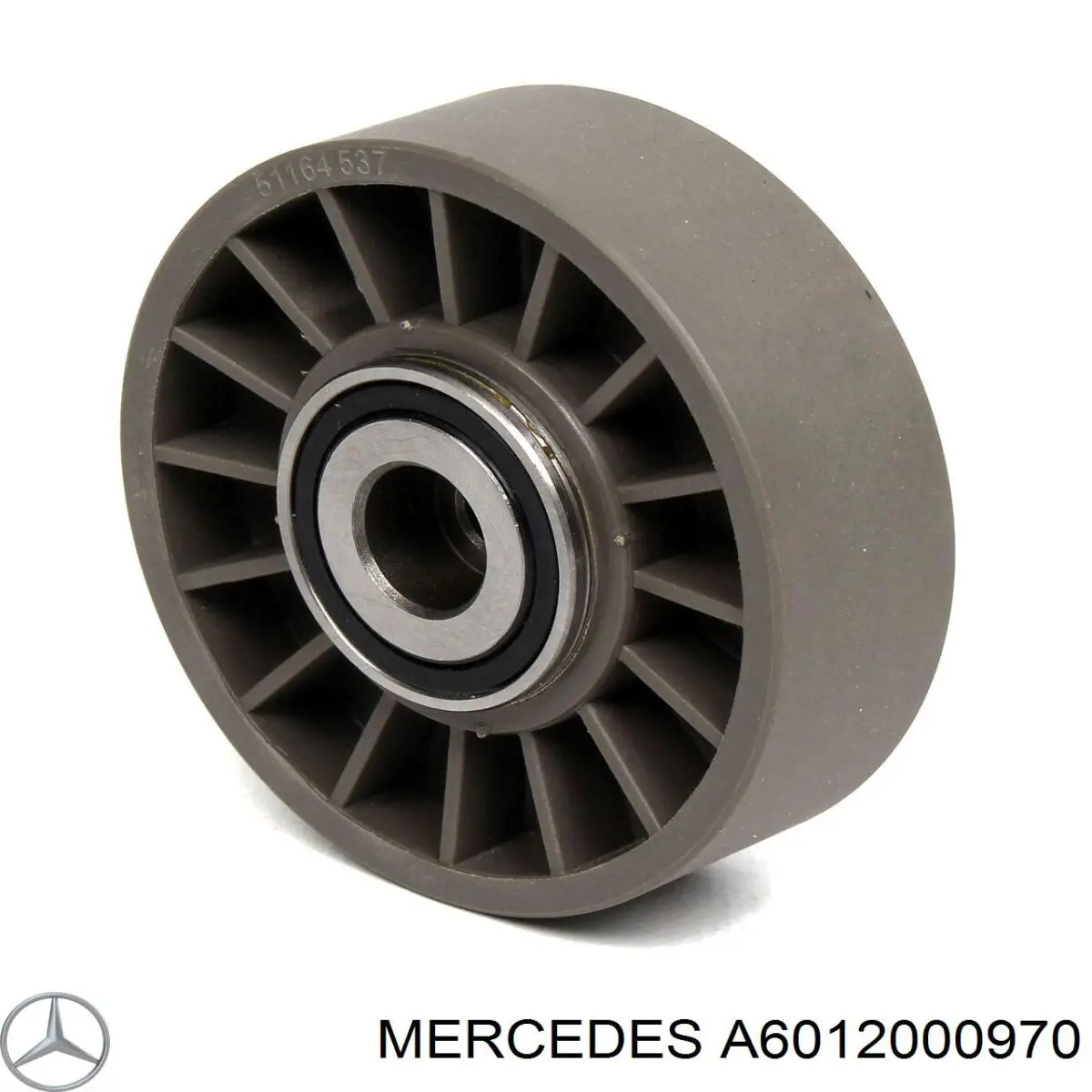 A6012000970 Mercedes polea tensora, correa poli v