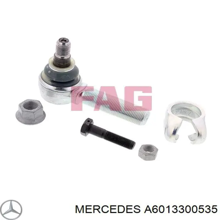 A6013300535 Mercedes rótula, barra de acoplamiento central, derecha