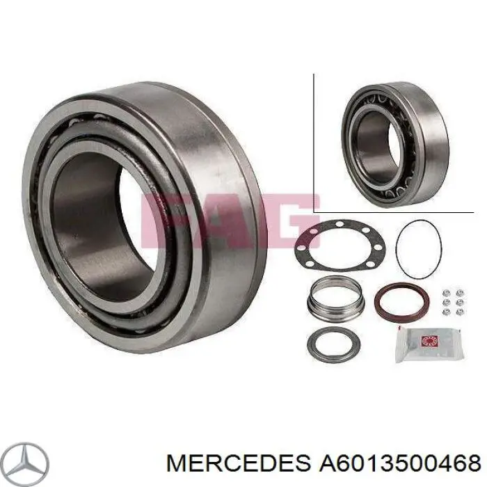 A6013500468 Mercedes cojinete de rueda trasero