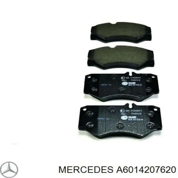 A6014207620 Mercedes Pastillas delanteras
