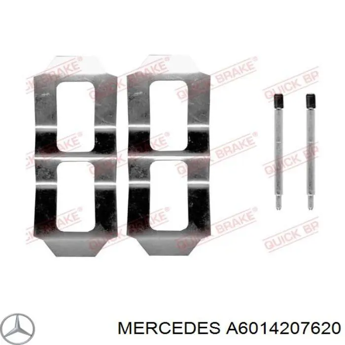Comprar A6014207620 Mercedes Pastillas delanteras de freno