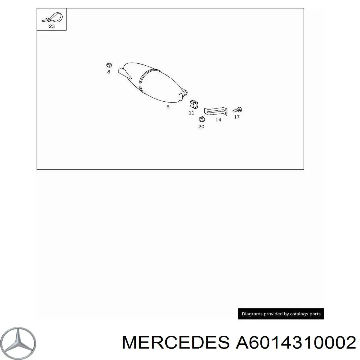 Comprar A6014310002 Mercedes Recipiente de vacío del motor