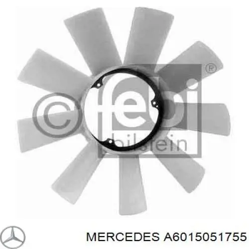 A6015051755 Mercedes bastidor radiador