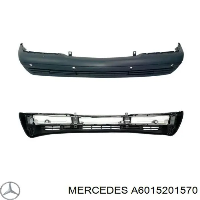 A6015201570 Mercedes paragolpes delantero