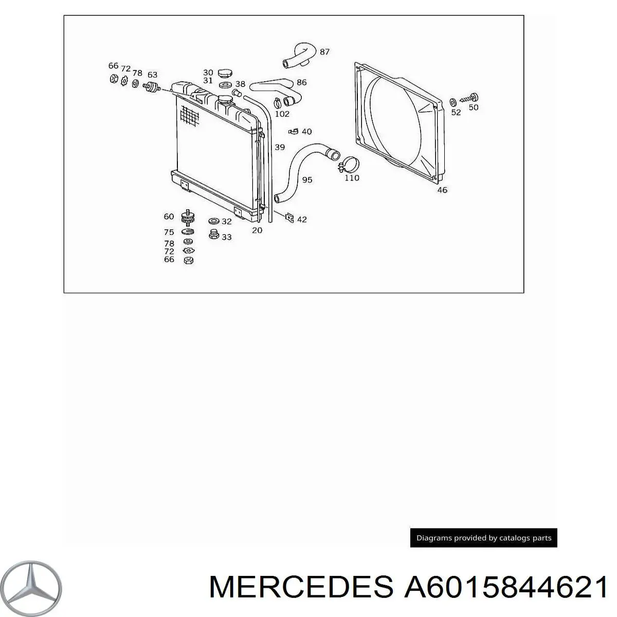  Mercedes A6015844621 precio, desde 13,98 EUR