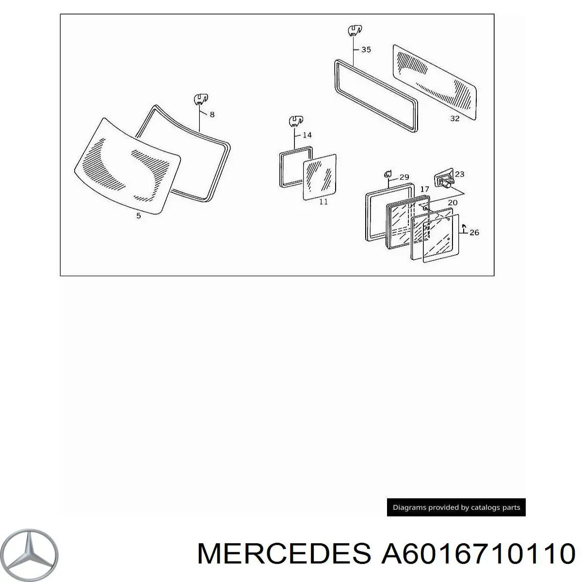 Parabrisas delantero Mercedes Bus 207-310 602