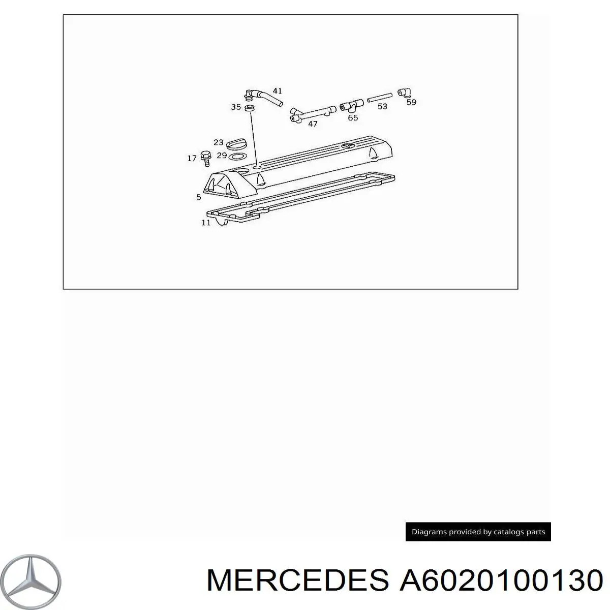 A6020100130 Mercedes Tapa de culata