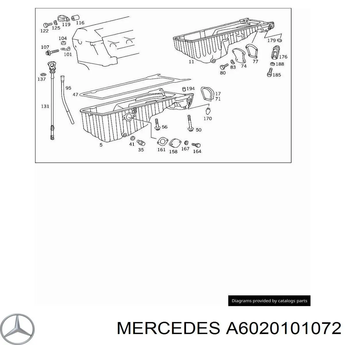 A6020101072 Mercedes varilla de nivel de aceite