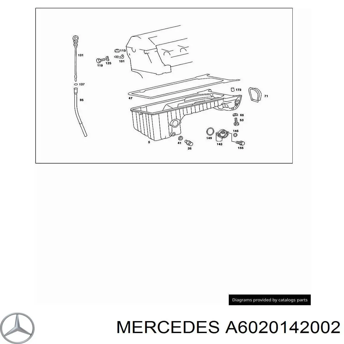 6020140502 Mercedes cárter de aceite