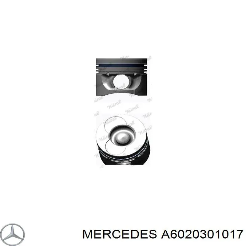 A 602 030 10 17 Mercedes pistón completo para 1 cilindro, cota de reparación + 0,50 mm