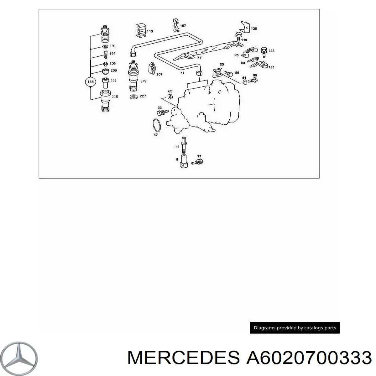 Tubería alta presión, sistema inyección para cilindro 5 para Mercedes S (W140)