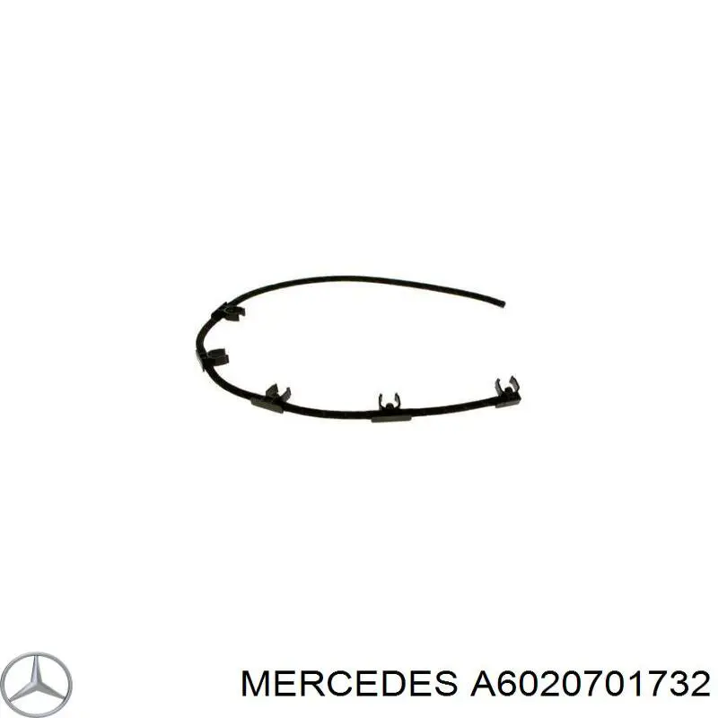 6020701732 Mercedes tubo de combustible, filtro hasta la bomba