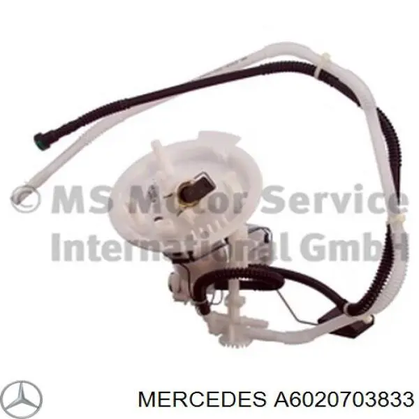 A6020703833 Mercedes tubería alta presión, sistema inyección para cilindro 2