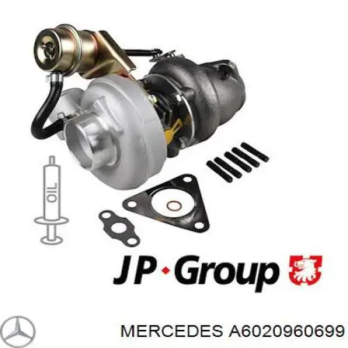 Turbocompresor Mercedes A6020960699 precio, desde 252,00 EUR