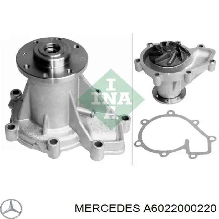 Bombeadora de agua Mercedes A6022000220 precio, desde 55,72 EUR