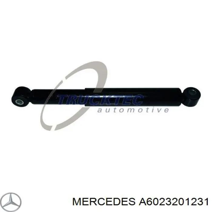 A6023201231 Mercedes amortiguador trasero