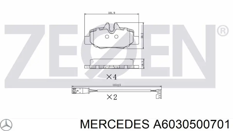 Árboles de levas 6030500701 Mercedes