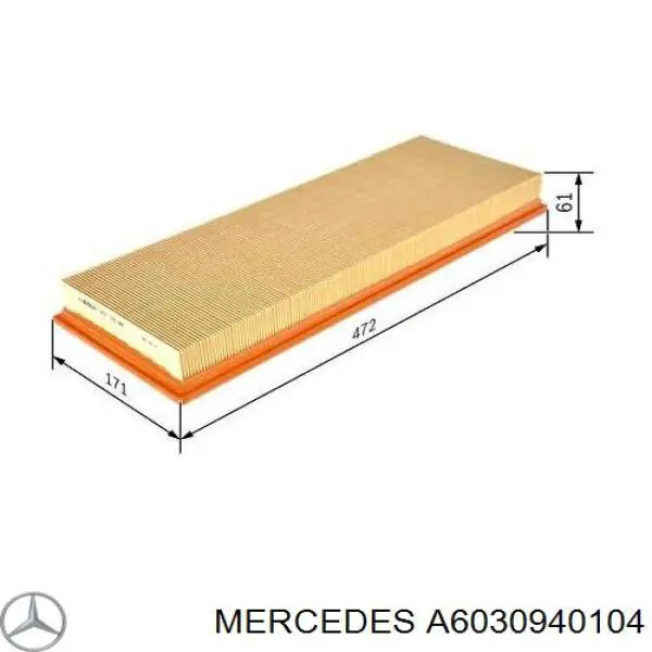 Comprar A6030940104 Mercedes Filtro de aire