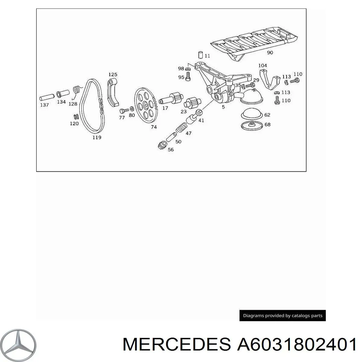 Bomba de aceite para Mercedes S  W140