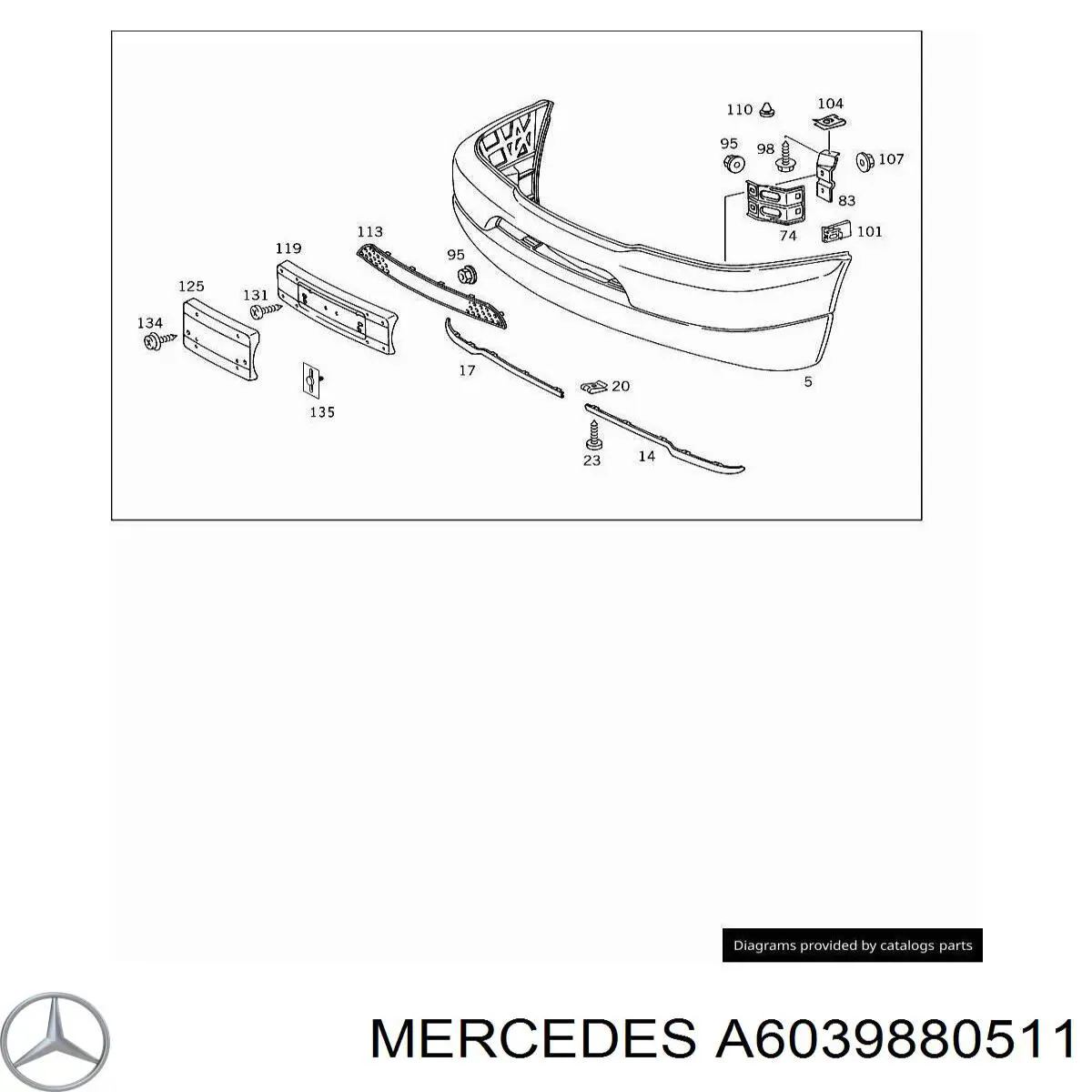 Comprar A6039880511 Mercedes Soporte del filtro de aire