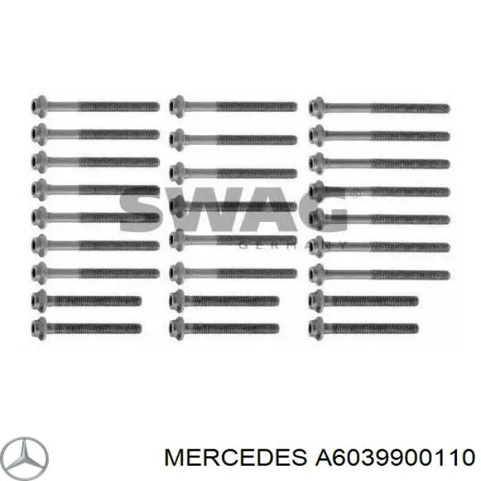 Juego tornillos culata Mercedes A6039900110 precio, desde 2,39 EUR