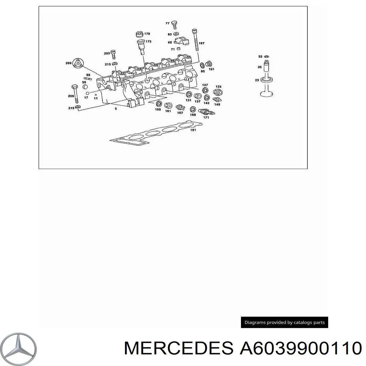 A6039900110 Mercedes tornillo de culata