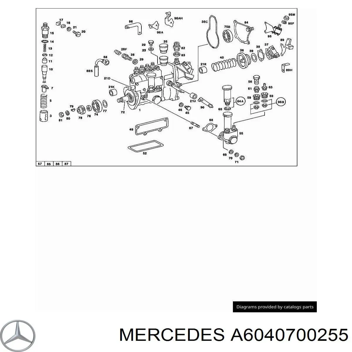  Mercedes A6040700255 precio, desde 3,72 EUR