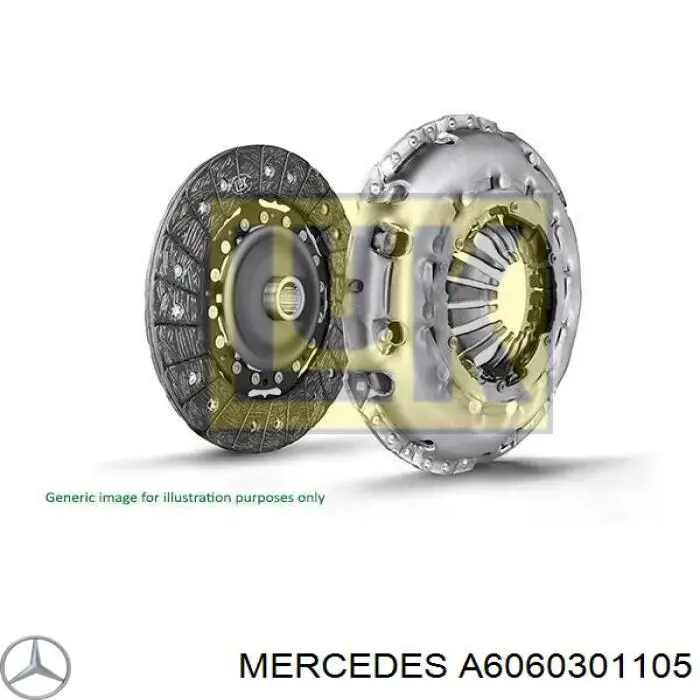 A6060301105 Mercedes volante de motor