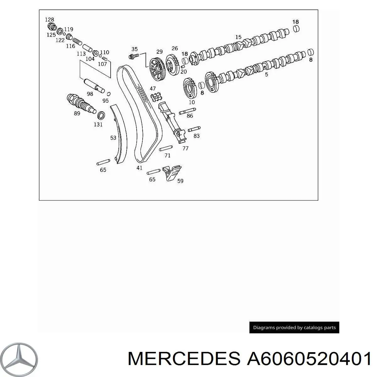 Engranaje del árbol de levas de escape Mercedes A6060520401 precio, desde 201,71 EUR