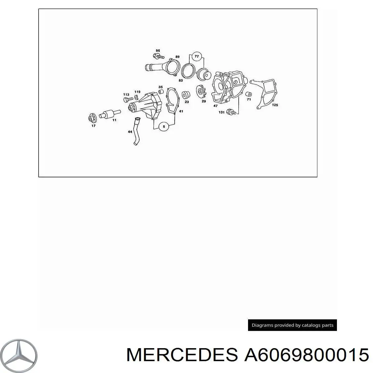  Mercedes A6069800015 precio, desde 103,87 EUR