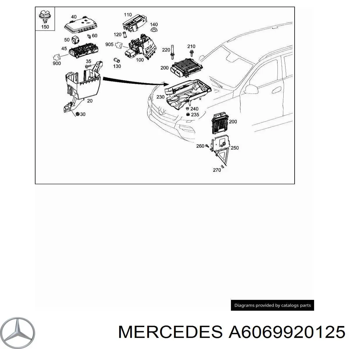  Mercedes A6069920125 precio, desde 18,13 EUR