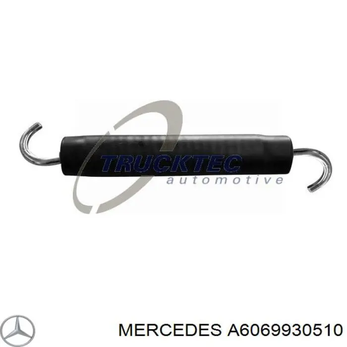 A6069930510 Mercedes muelle tracción, rodillo tensor (correa poli v)