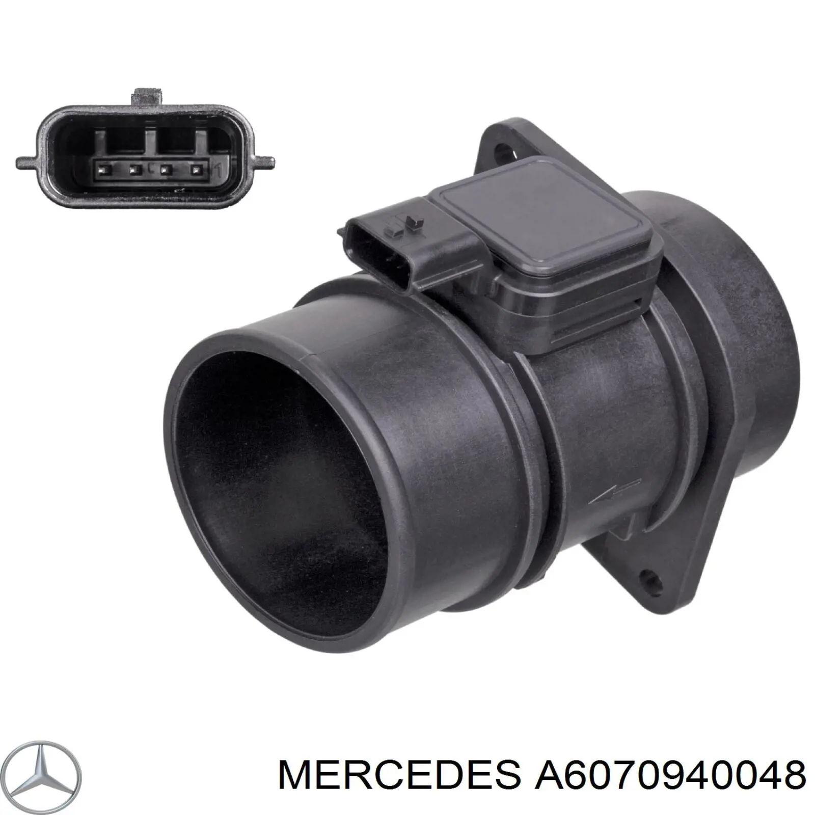 A6070940048 Mercedes medidor de masa de aire