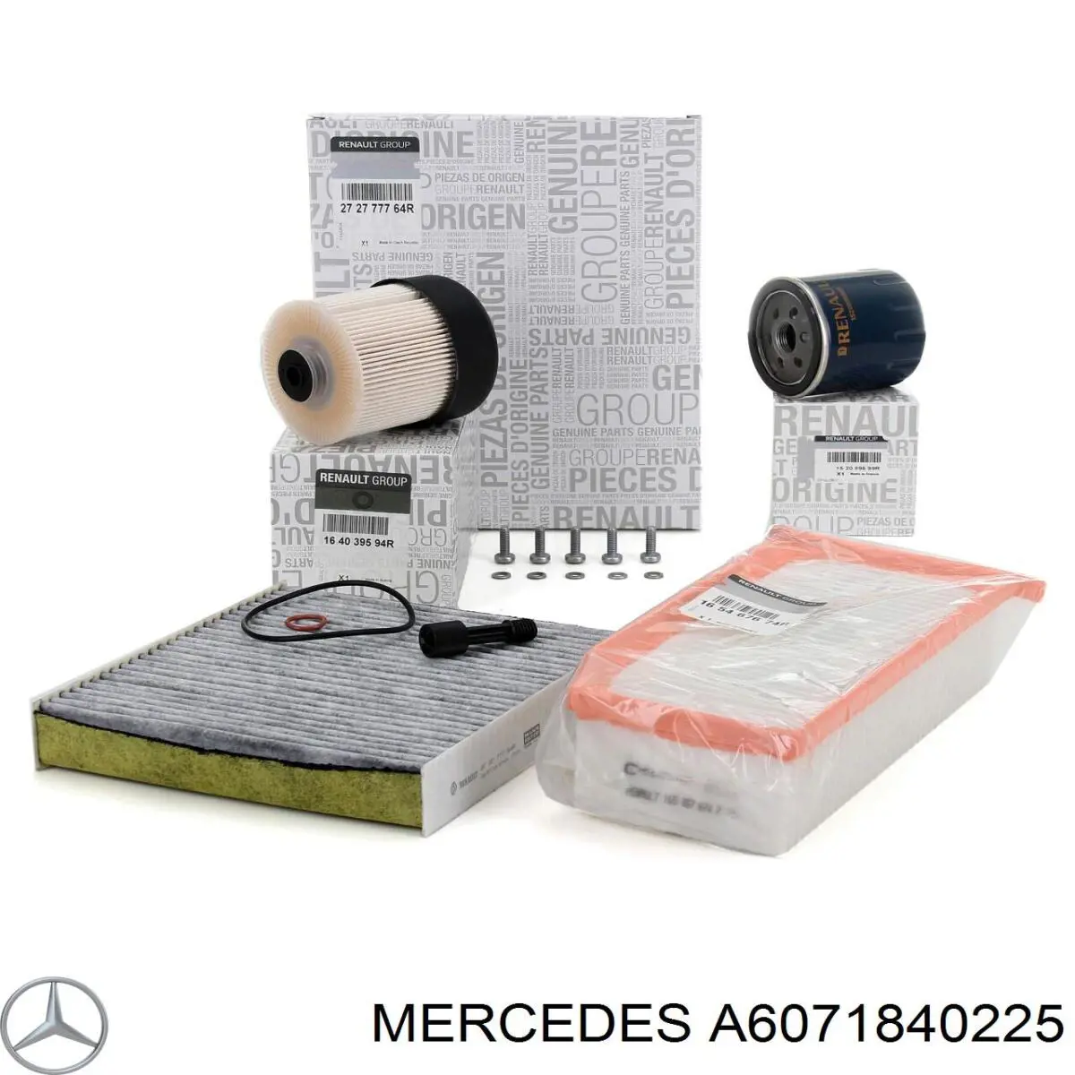 Filtro de aceite Mercedes A6071840225 precio, desde 6,52 EUR