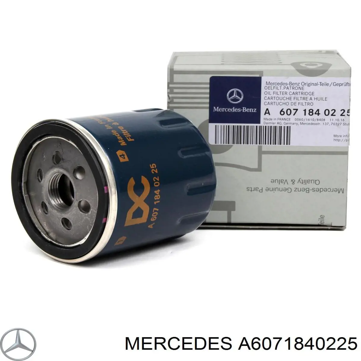 A6071840225 Mercedes filtro de aceite
