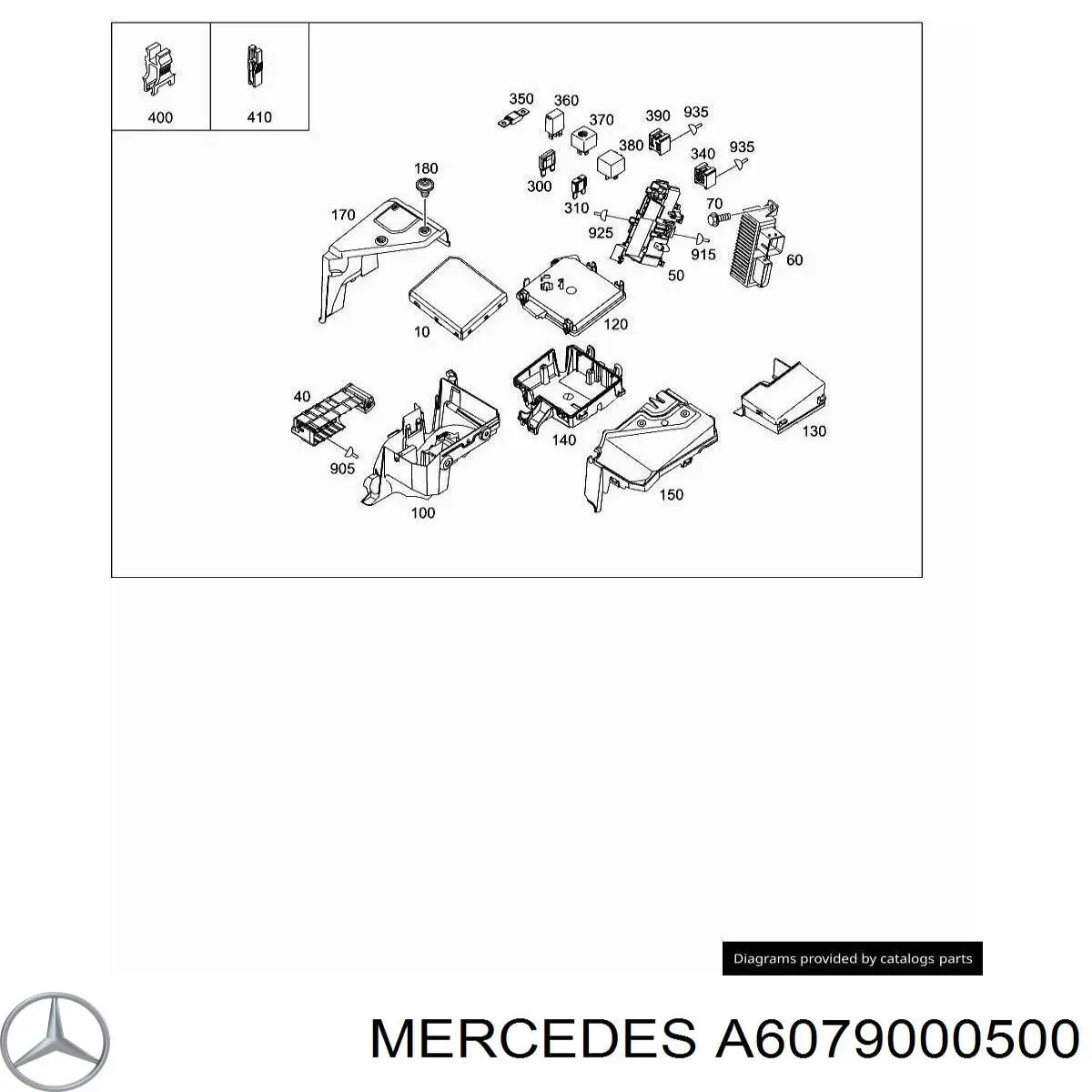 A6079000500 Mercedes relé de precalentamiento