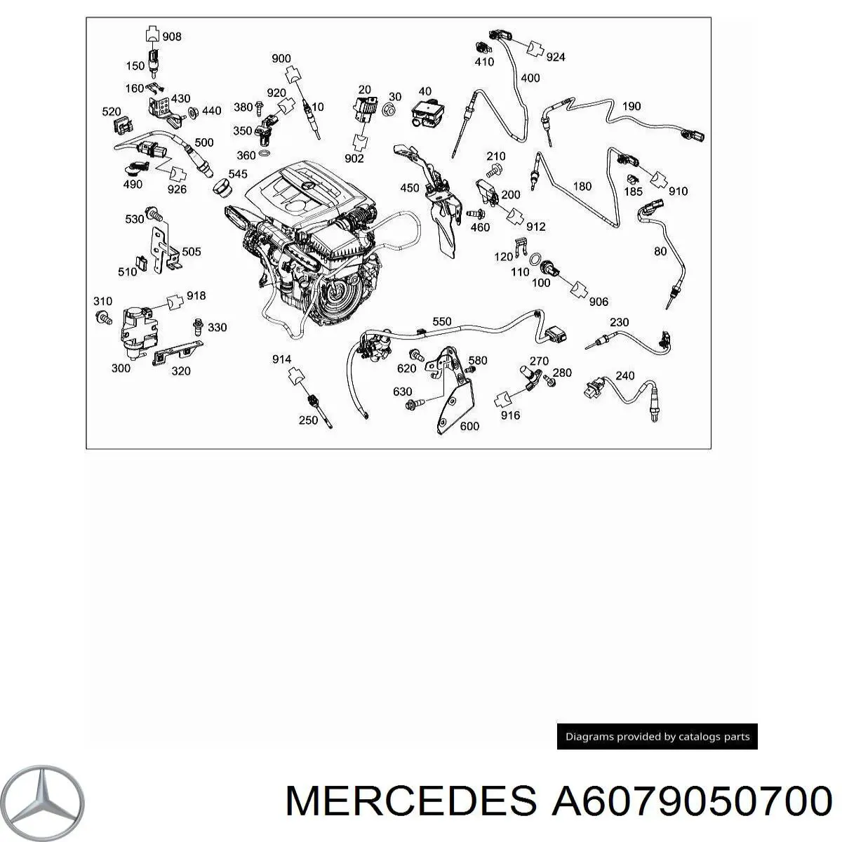 A6079050700 Mercedes sensor de posición del árbol de levas