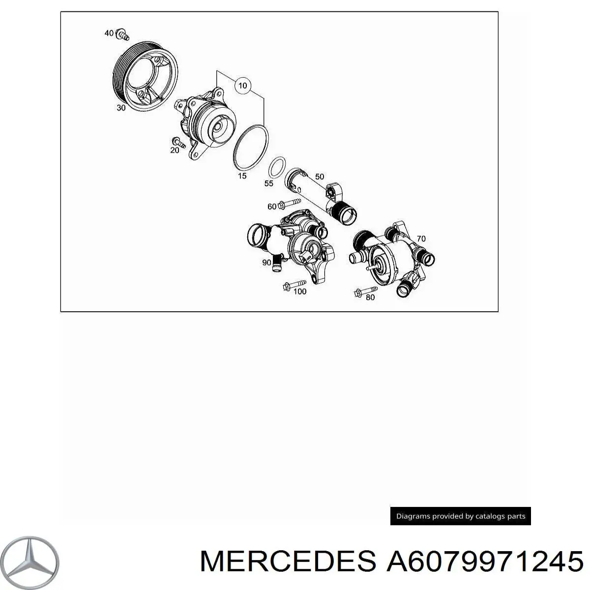 Junta de bomba de agua Mercedes A6079971245 precio, desde 3,65 EUR