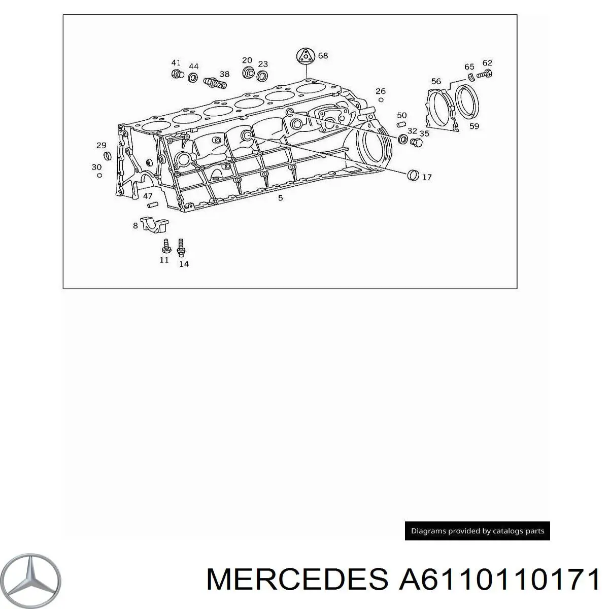 Tornillo de tapa de cojinete principal Mercedes 6110110171 precio, desde 8,89 EUR