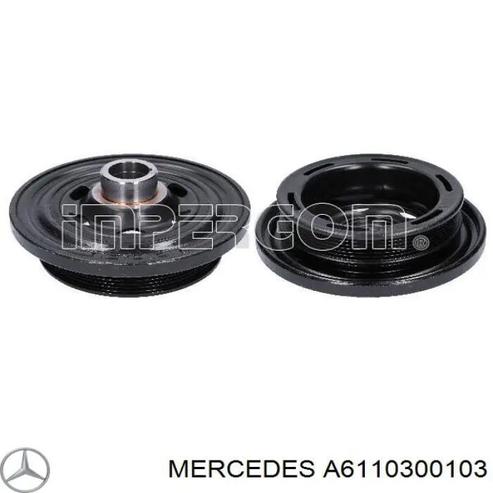 Polea del cigüeñal Mercedes A6110300103 precio, desde 85,67 EUR