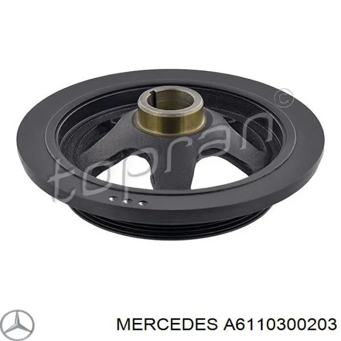A6110300203 Mercedes polea de cigüeñal
