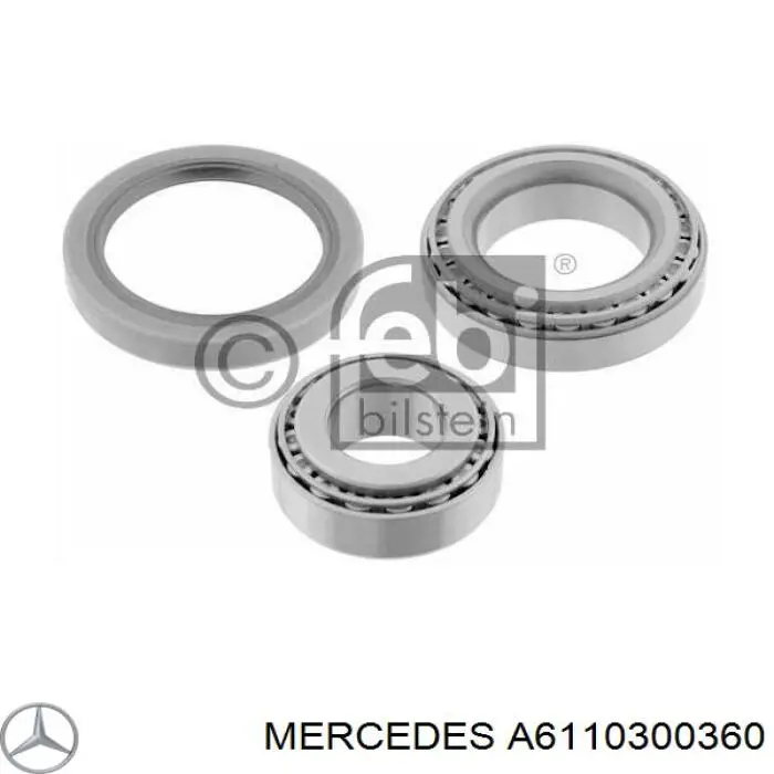 Juego de cojinetes de biela, cota de reparación +0,75 mm para Mercedes E (W210)