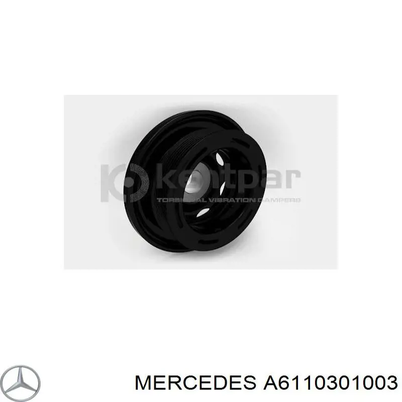A6110301003 Mercedes polea de cigüeñal