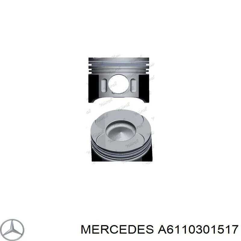 Pistón completo para 1 cilindro, cota de reparación + 0,75 mm para Mercedes C (S203)