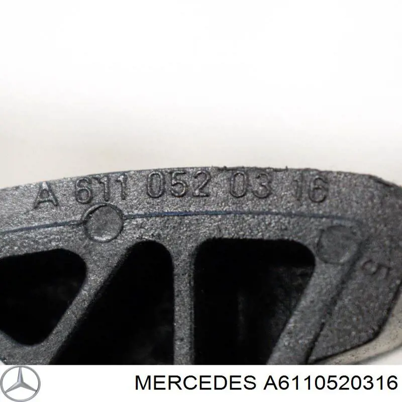 A6110520316 Mercedes carril de deslizamiento, cadena de distribución, culata superior