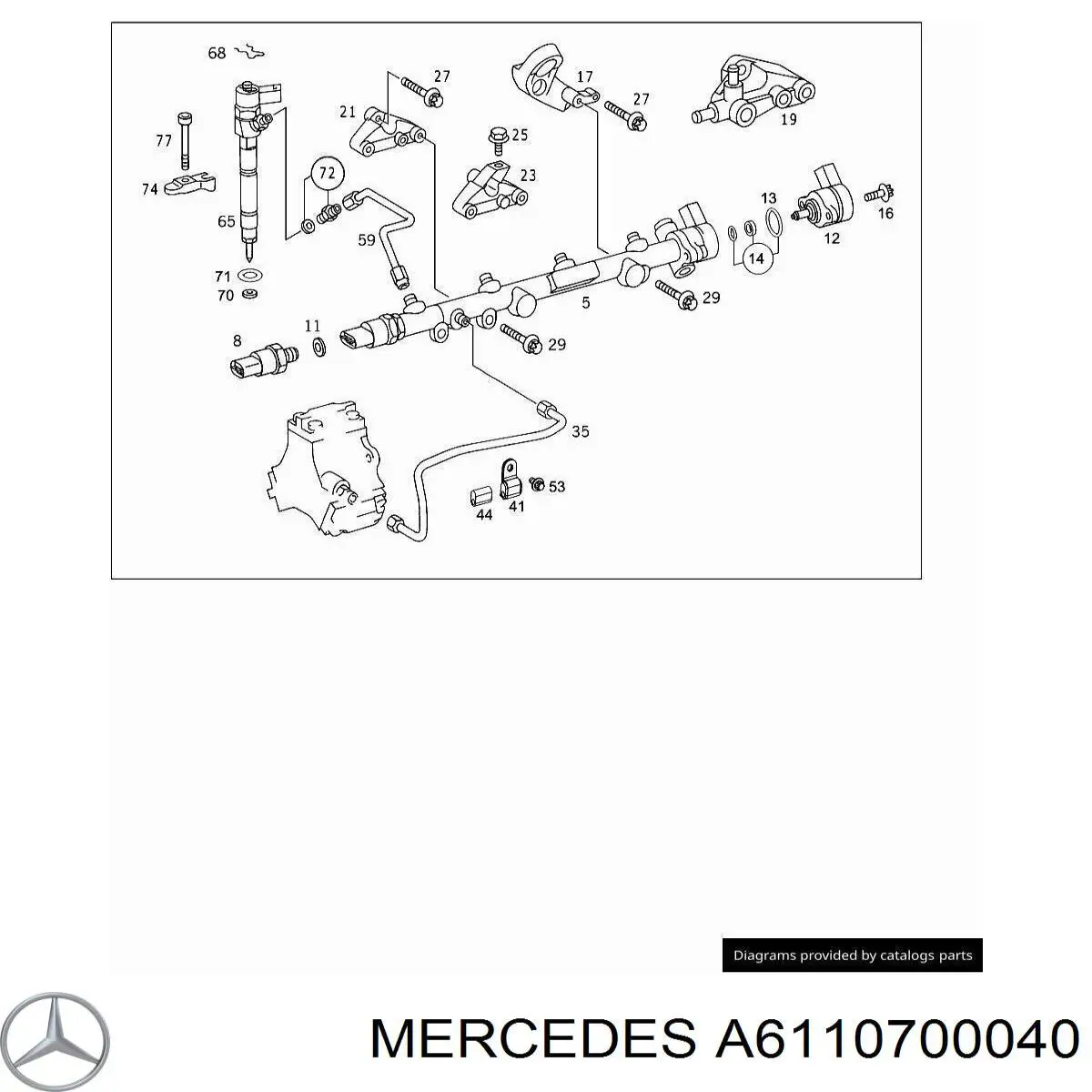 A6110700040 Mercedes 