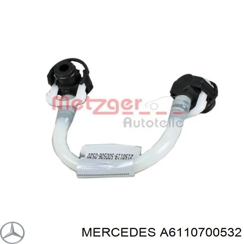 Tubo de combustible del intercambiador de calor al filtro Mercedes A6110700532 precio, desde 17,67 EUR