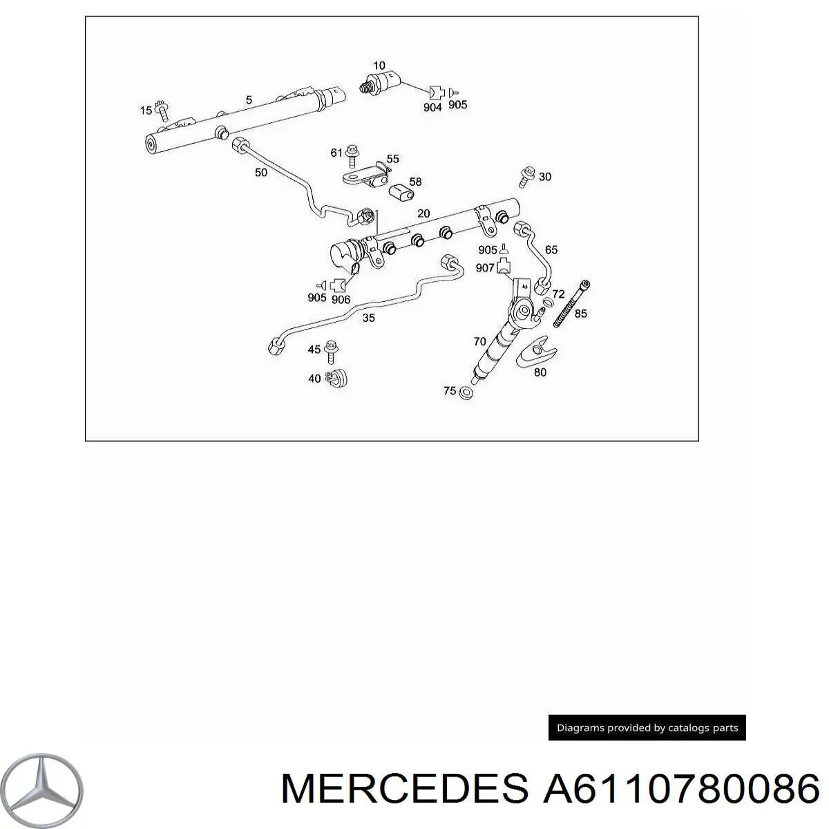  Mercedes A6110780086 precio, desde 5,60 EUR
