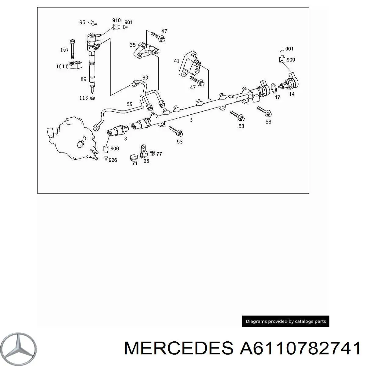 Soporte del inyector Mercedes A6110782741 precio, desde 22,66 EUR